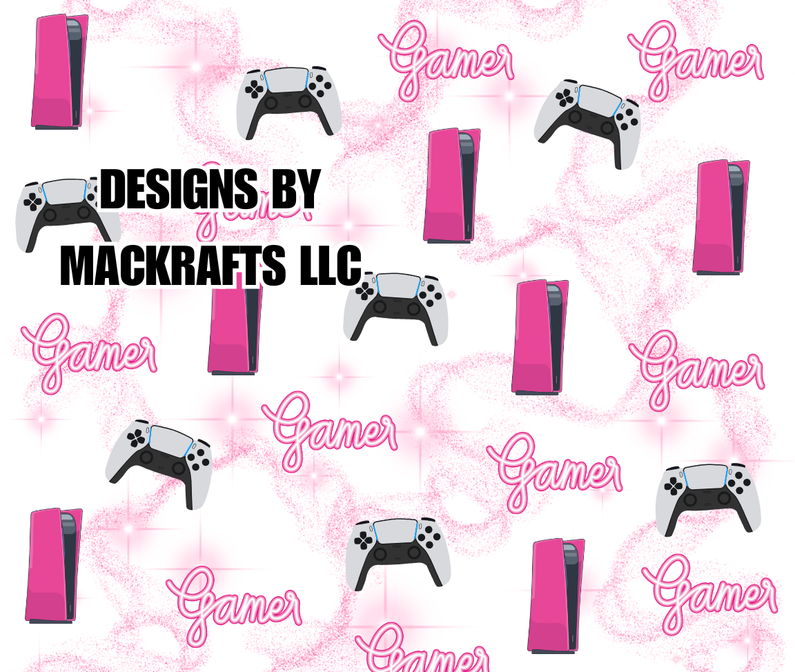 Gamer Girl Pink Console Instant Digital Download