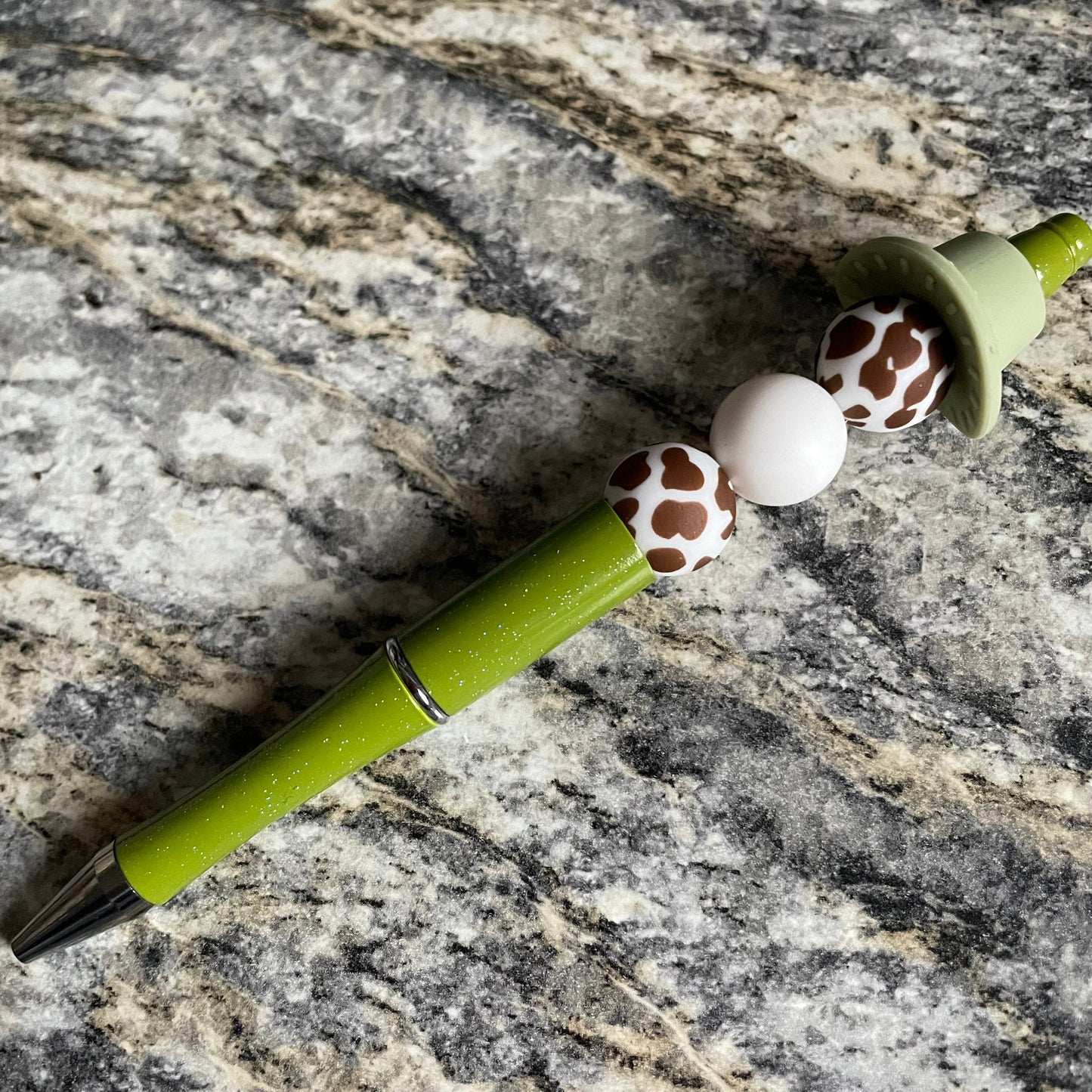 Cowboy Hat & Cow Print Pen | Refillable Black Ink Pen