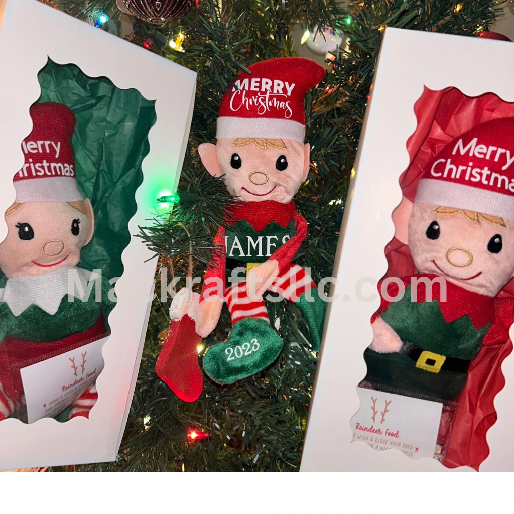 The Elfie Stuffy - With FREE personalization Christmas Elf Stuffy*NEW
