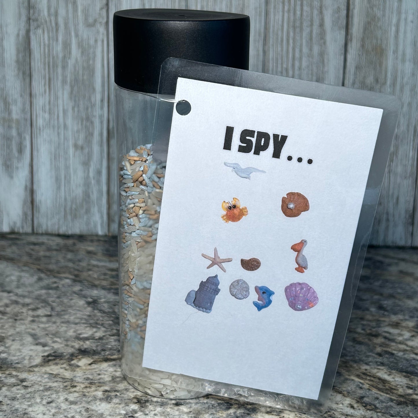 Shake & Seek Bottle | A Game of I Spy in a Bottle (As pictured) Big Size