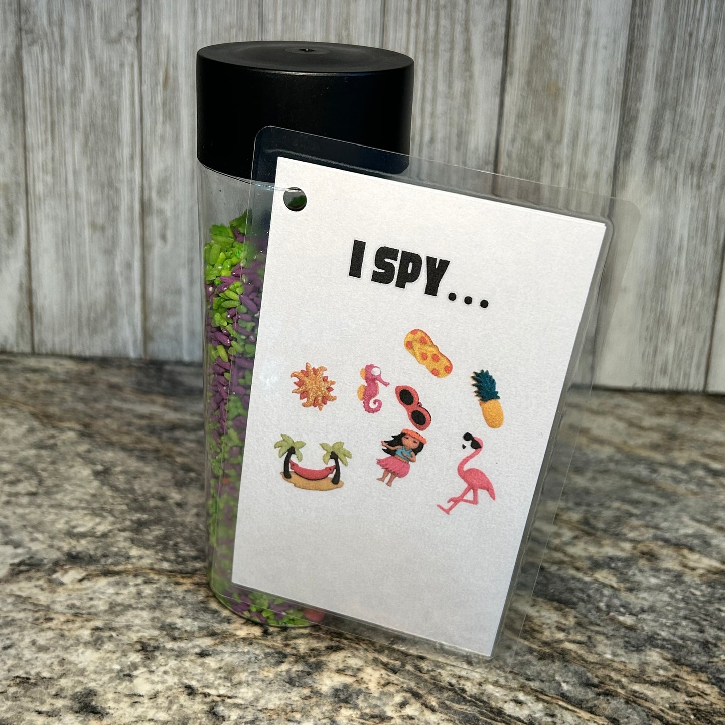 Shake & Seek Bottle | A Game of I Spy in a Bottle (As pictured) Big Size
