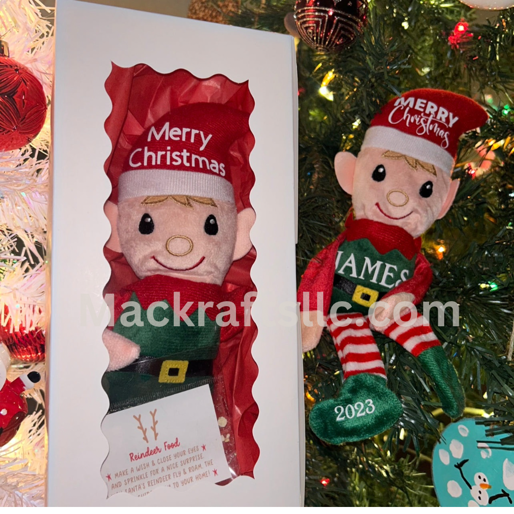 The Elfie Stuffy - With FREE personalization Christmas Elf Stuffy*NEW