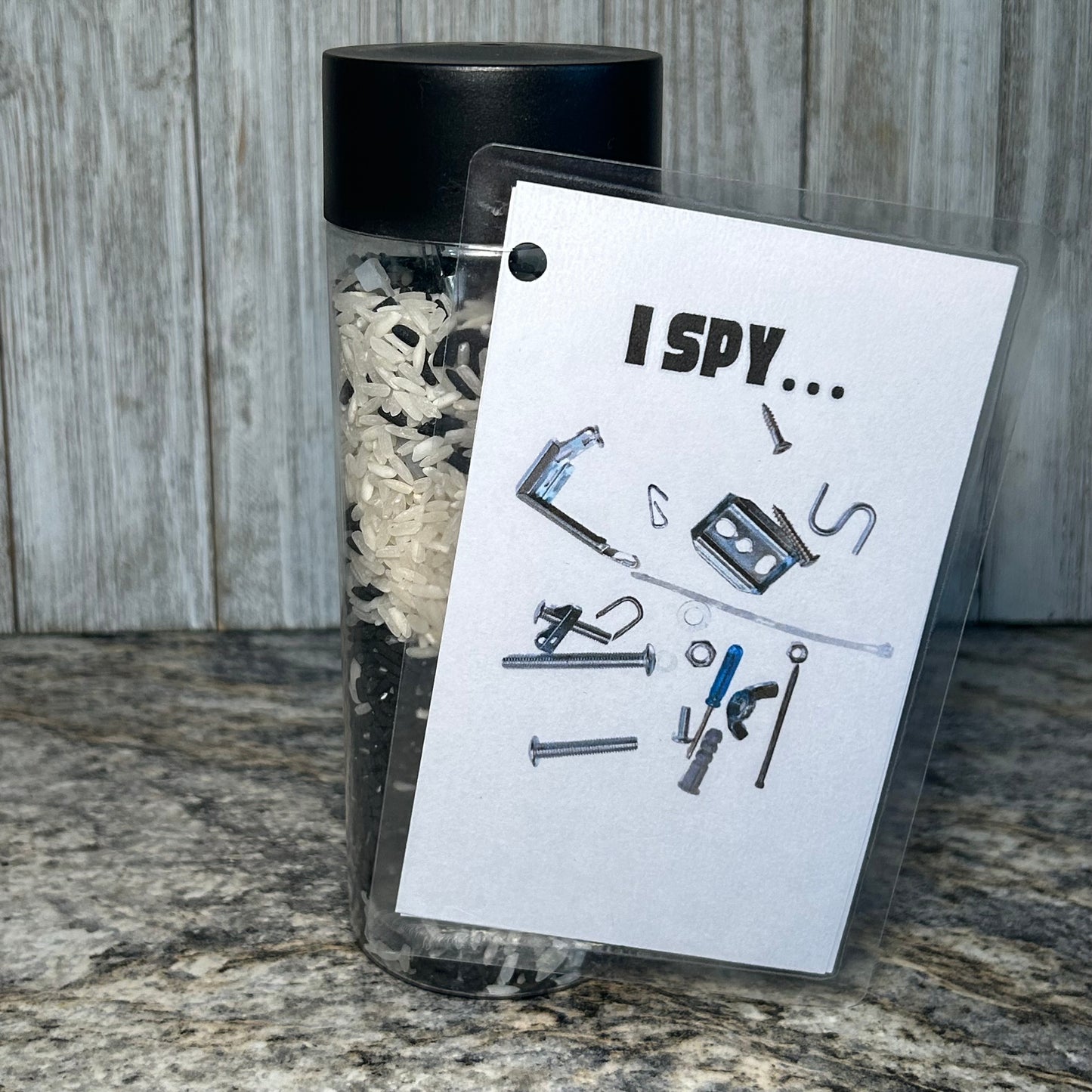 Shake & Seek Bottle | A Game of I Spy in a Bottle (As pictured) Big Size