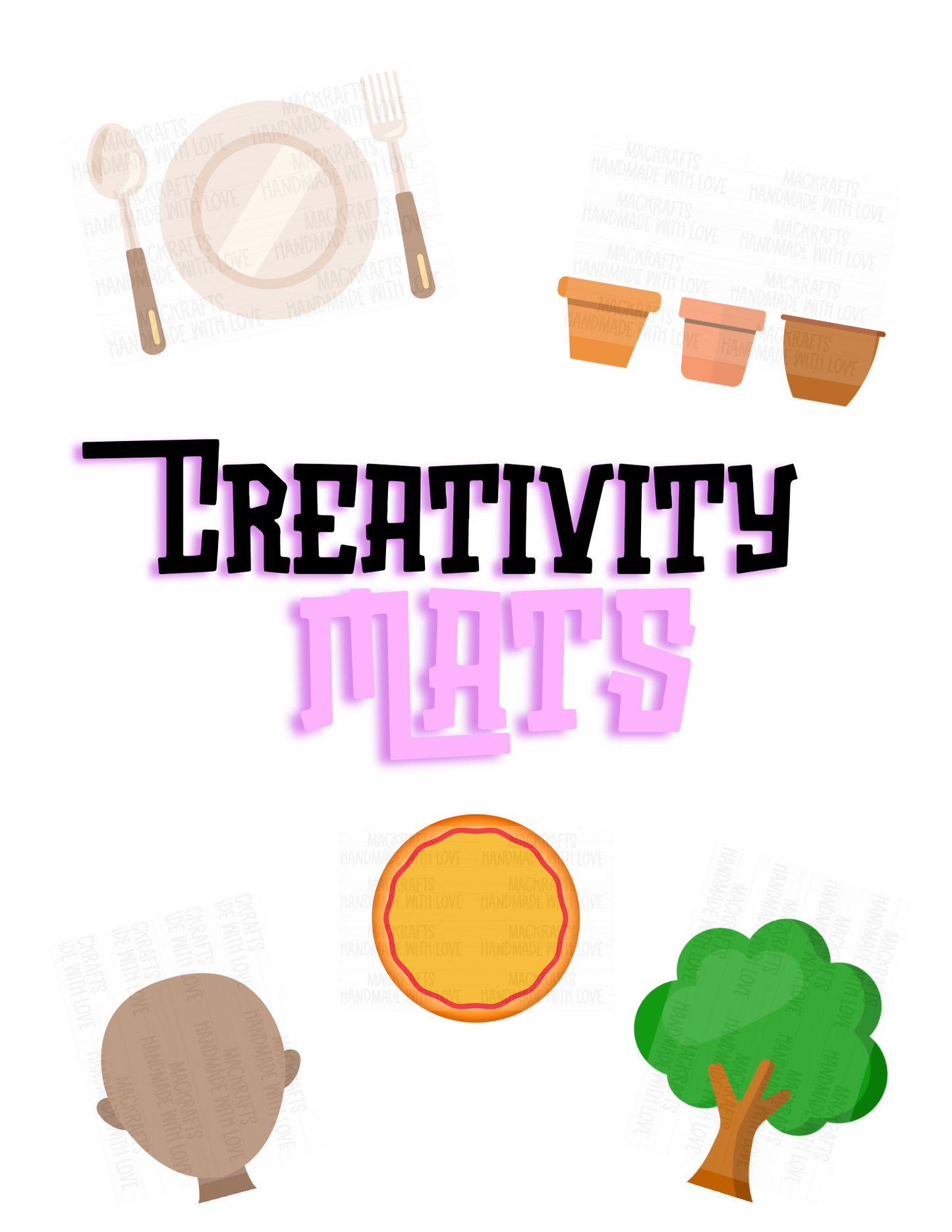 Creativity Play Mats Bundle | Digital File PNG Only