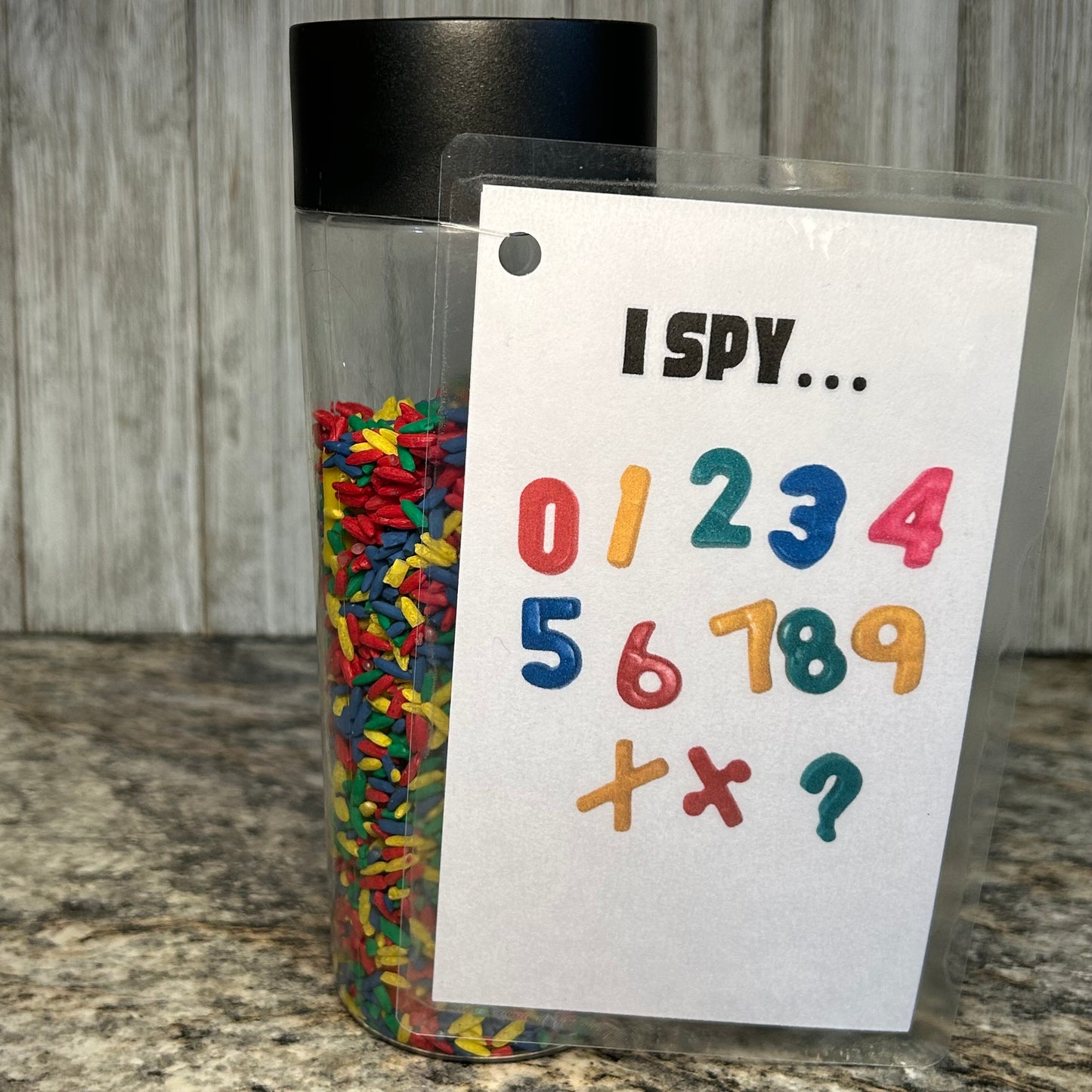 Shake & Seek Bottle | A Game of I Spy in a Bottle (As pictured) Big Size