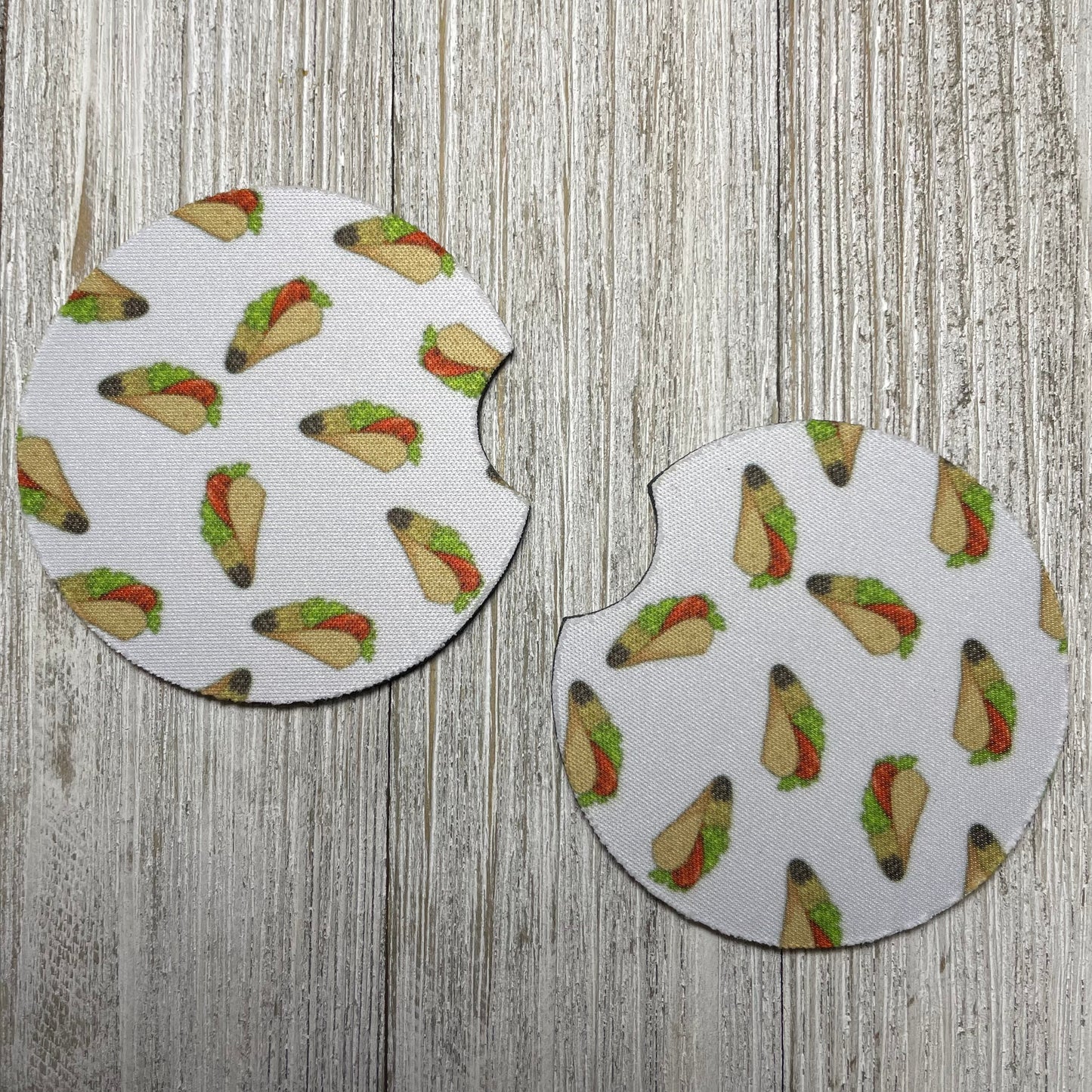 Tacos Pattern Drink Coaster set of 2