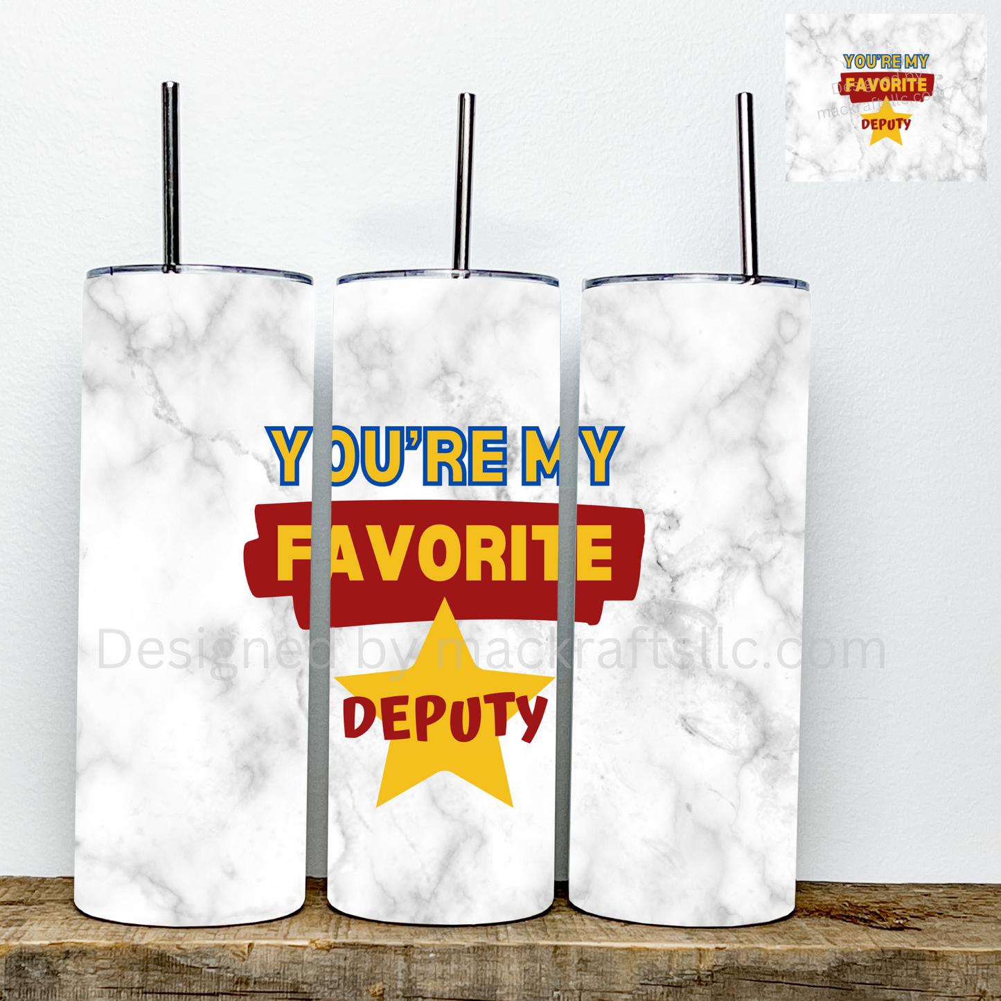 You’re My Favorite WHITE MARBLE Tumbler | Stainless Steel Double Wall Tumbler