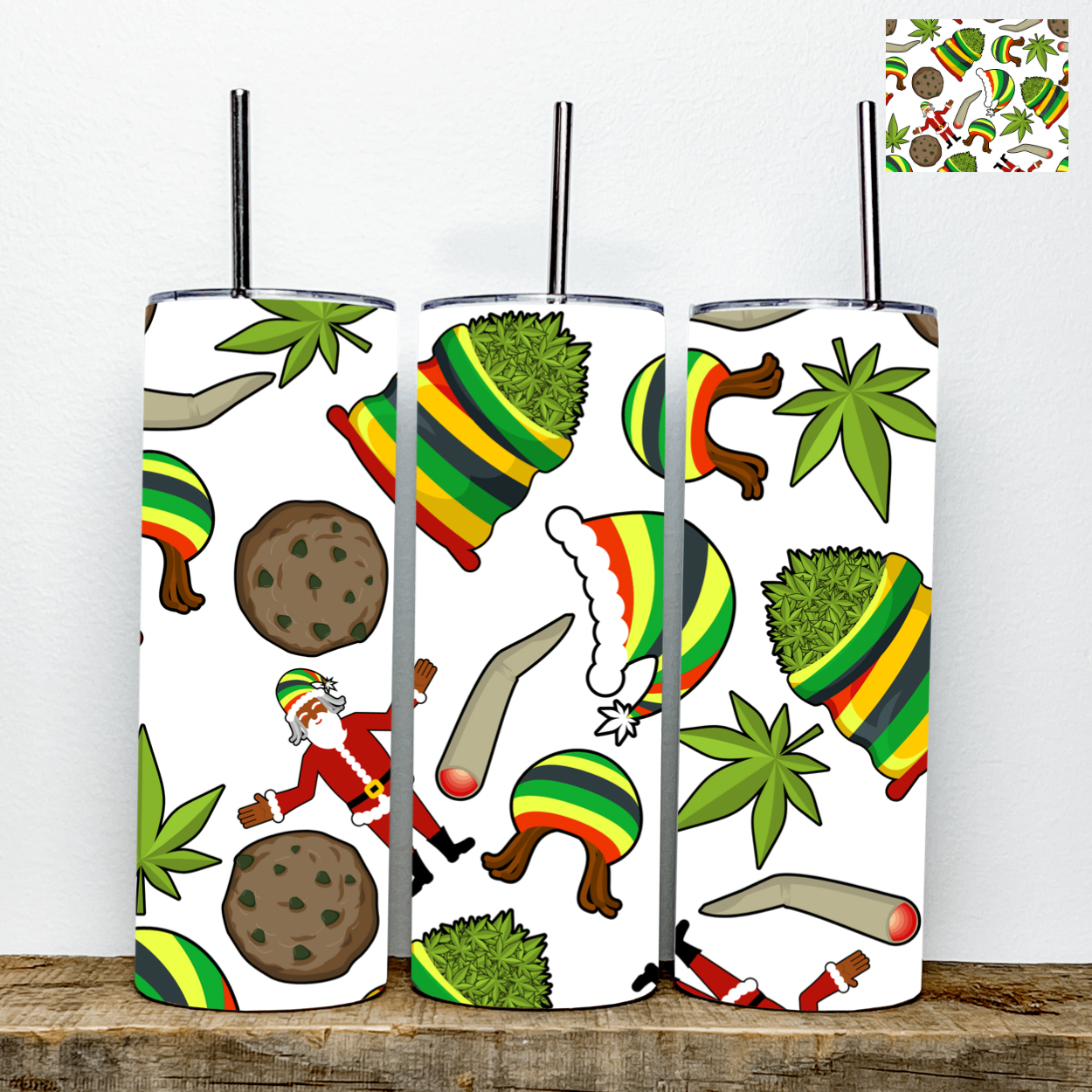 420 Santa Tumbler | Stainless Steel Double Wall Tumbler