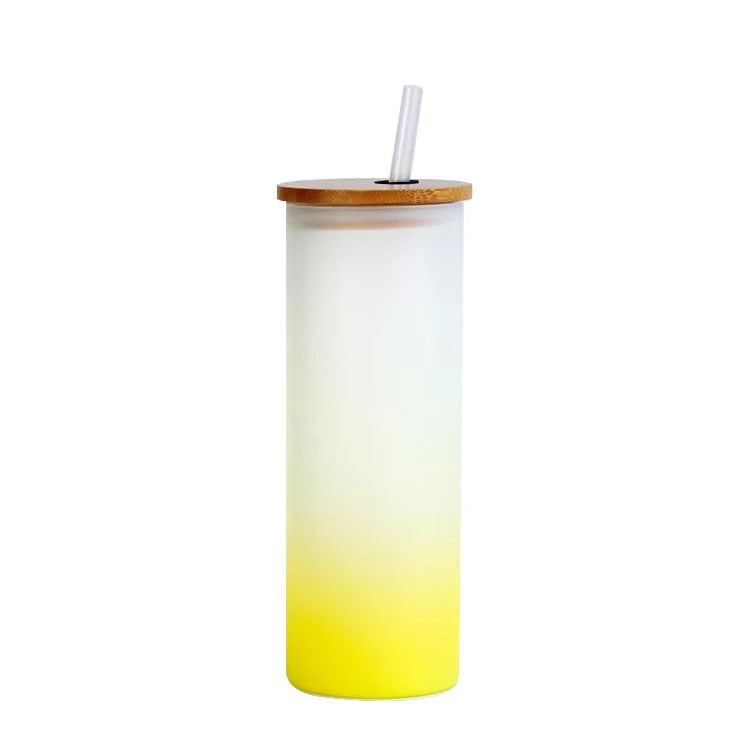 Blank Sublimation 25oz Colorful Glass Cups/Tumbler | case of 35