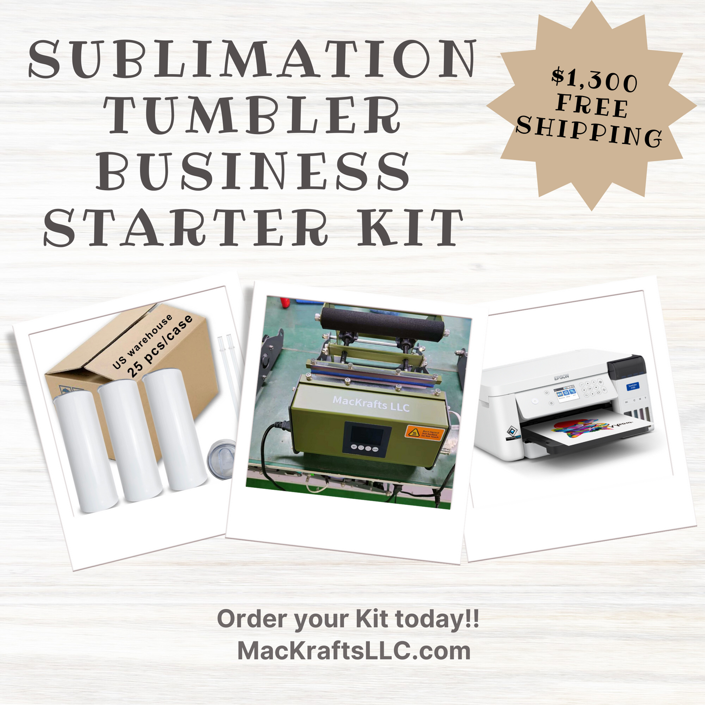 Sublimation Tumbler Business Starter Kit - ON SALE!