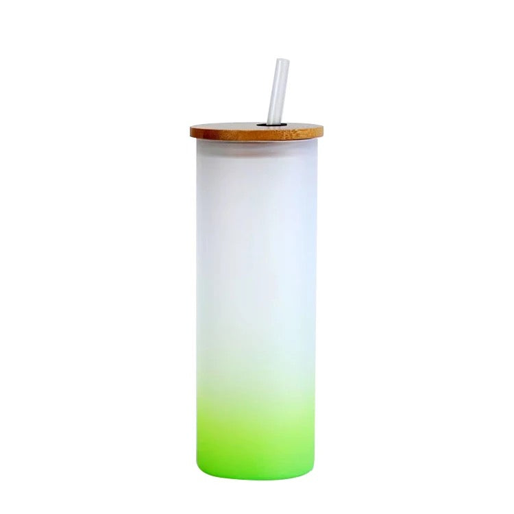 Blank Sublimation 25oz Colorful Glass Cups/Tumbler | case of 35