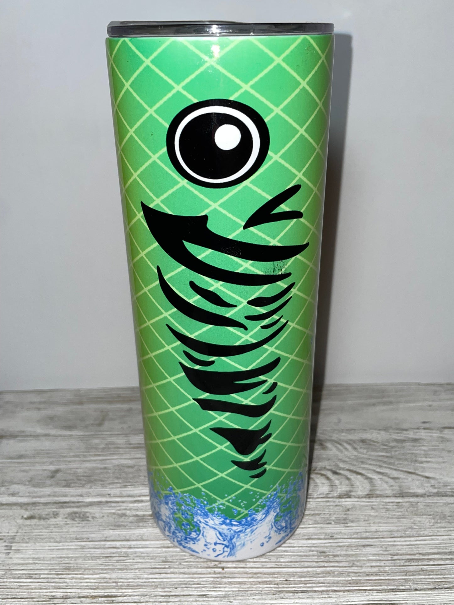 Fish Splash In Green Tumbler