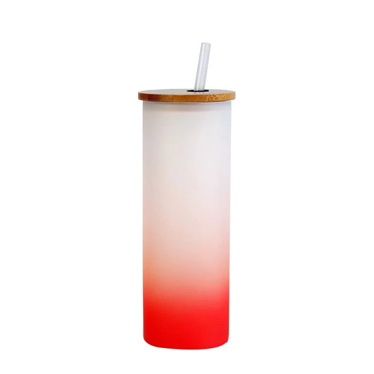 Blank Sublimation 25oz Colorful Glass Cups/Tumbler | case of 35