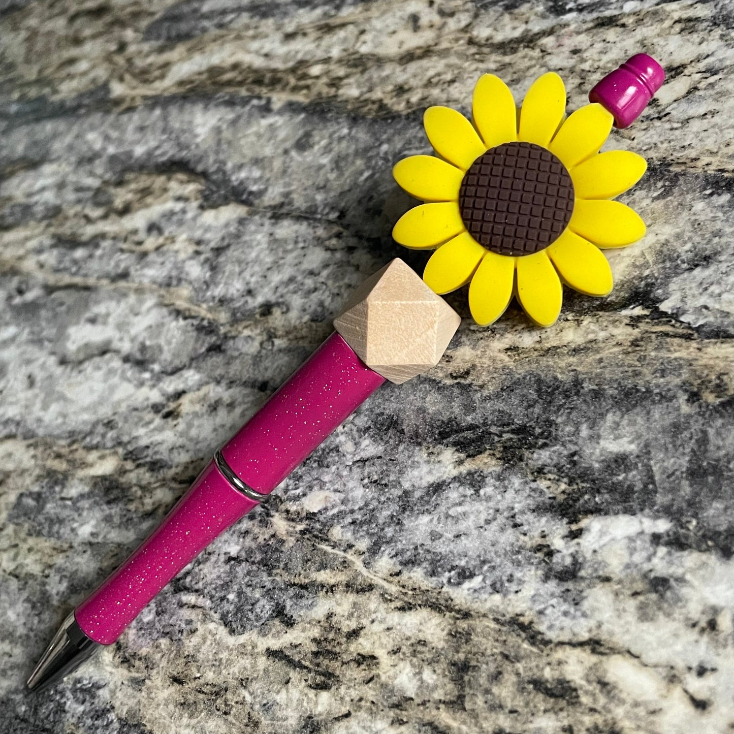 Sparkle Sunflower Pen PINK