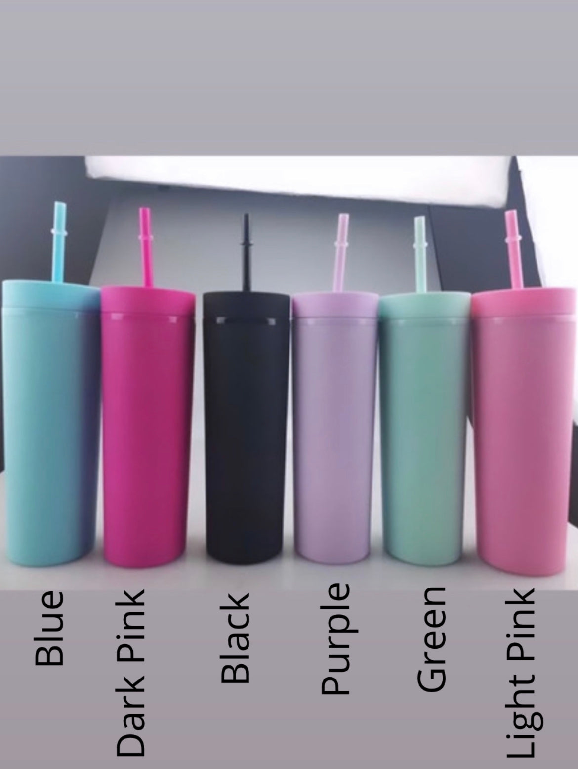 Acrylic Tumblers for permanent vinyl