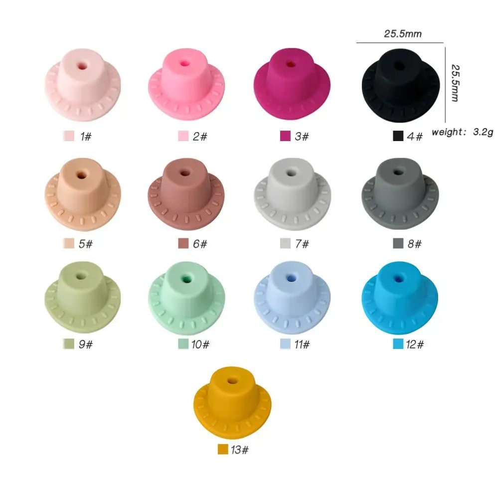 Cowgirl Hat Focal Silicone Bead, Silicone Focals, Silicone Beads, Silicone Beads, Silicone Focal Beads, Focal Silicone Beads, Beads for Crafting